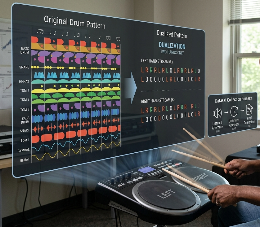 TapTamDrum: A Dataset for Dualized Drum Patterns